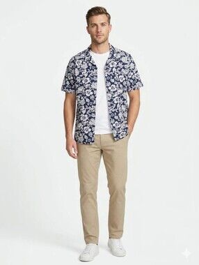 Bullhead All Terrain Shirt Floral Short Sleeve VINTAGE Size 2X